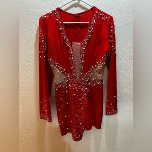Bling dress with built-in shorts